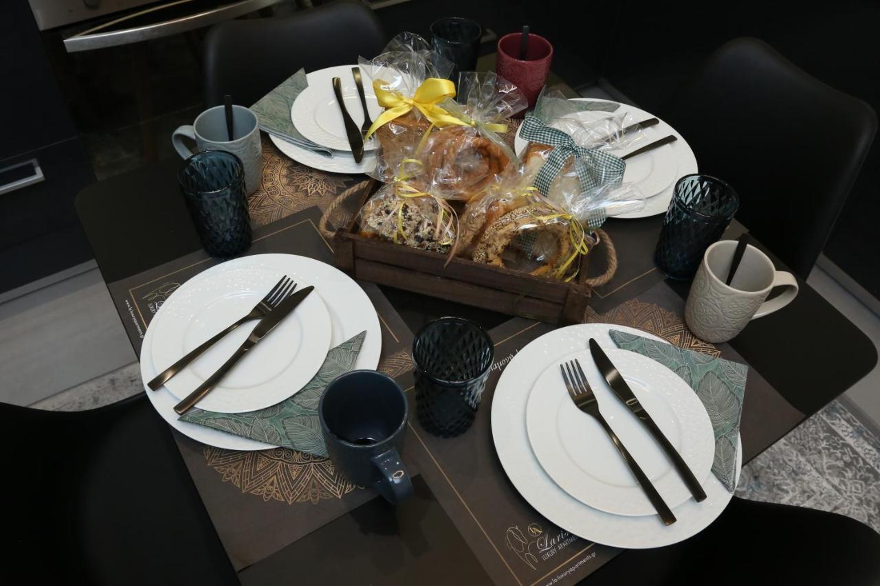 La Larissa Luxury Apartments Koronis Bagian luar foto